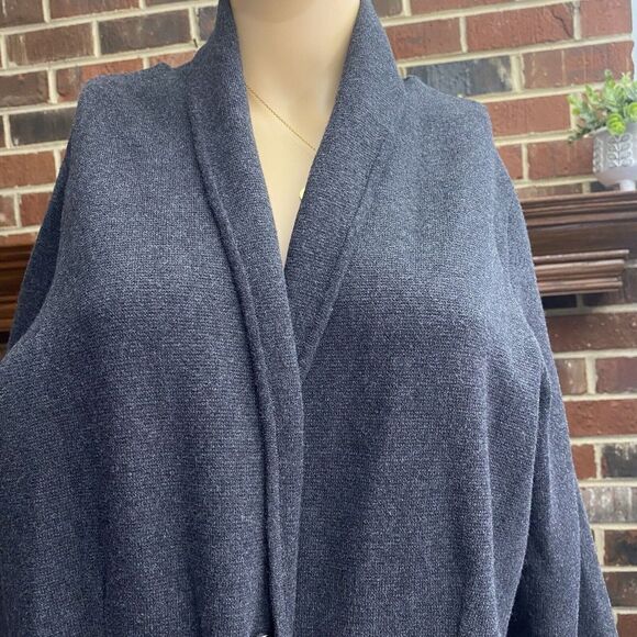 Alfani Womens Sweater Jacket Size 2X Gray Cotton Buttons Front Comfort Pre Owned - Picture 3 of 14